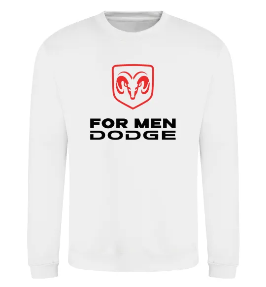 Світшот Dodge for men Білий фото
