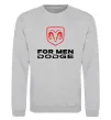 Світшот Dodge for men Сірий меланж фото