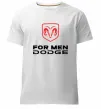 Мужская премиум футболка Dodge for men Белый Мужская премиум футболка Dodge for men Белый фото