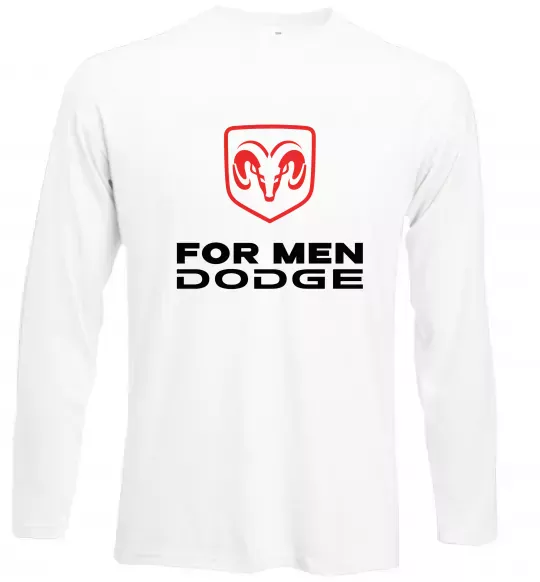Лонгслив Dodge for men Белый фото