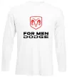 Лонгслив Dodge for men Белый фото