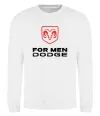 Свитшот Dodge for men Белый фото