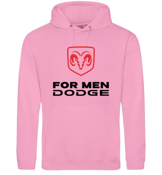 Мужская толстовка (худи) Dodge for men Розовый фото