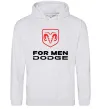 Мужская толстовка (худи) Dodge for men Серый меланж фото