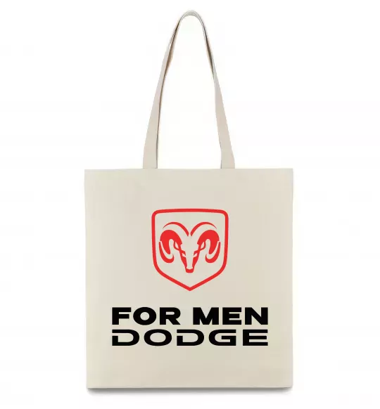 Эко-сумка Dodge for men Бежевый фото
