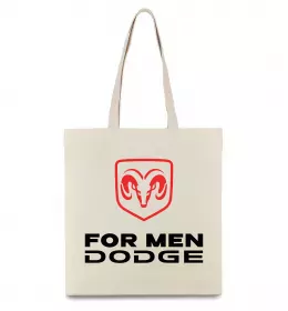 Эко-сумка Dodge for men Бежевый фото