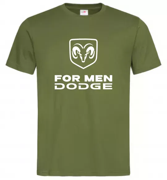 Мужская футболка Dodge for men Оливковый фото