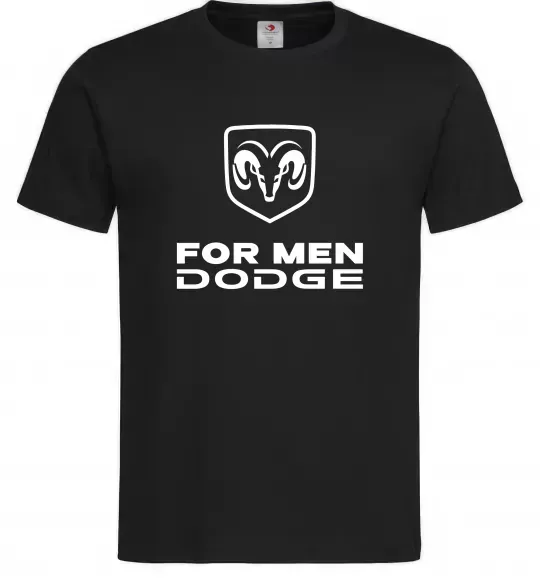 Мужская футболка Dodge for men Черный фото