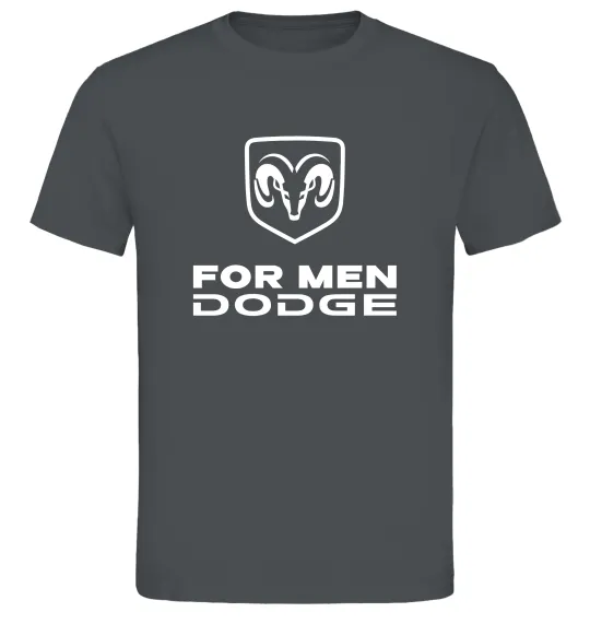 Мужская футболка Dodge for men Графит фото