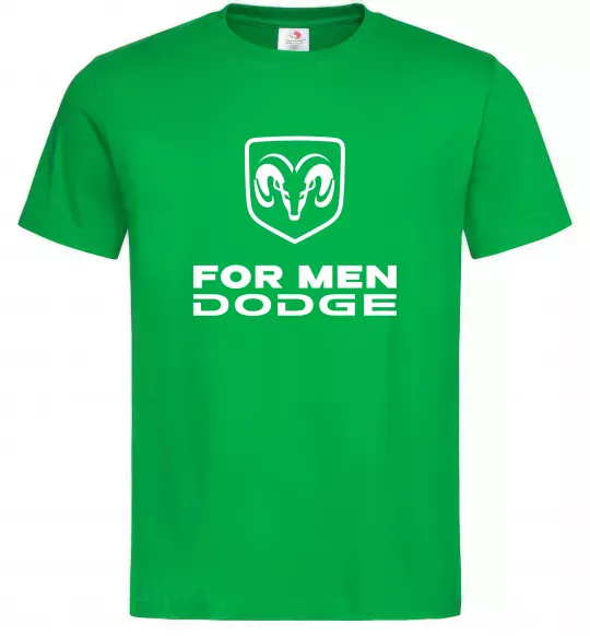 Мужская футболка Dodge for men Зеленый фото