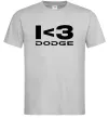 Чоловіча футболка I <3 Dodge Сірий Чоловіча футболка I <3 Dodge Сірий фото