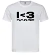 Чоловіча футболка I <3 Dodge Білий Чоловіча футболка I <3 Dodge Білий фото