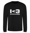 Світшот I <3 Dodge Чорний фото