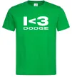 Чоловіча футболка I <3 Dodge Зелений Чоловіча футболка I <3 Dodge Зелений фото
