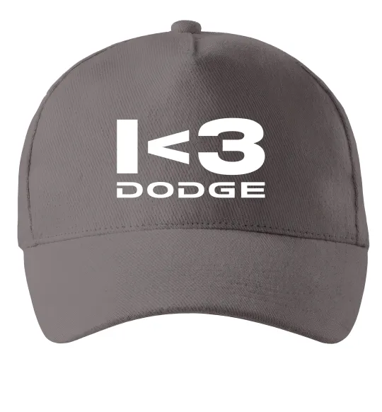 Кепка I <3 Dodge Серый фото