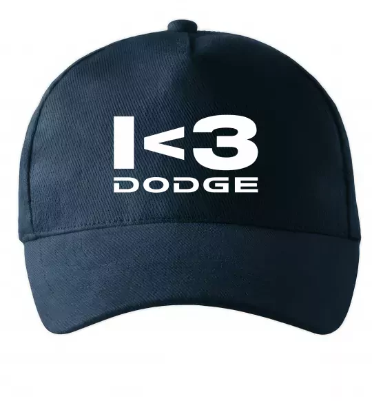 Кепка I <3 Dodge Темно-синий фото