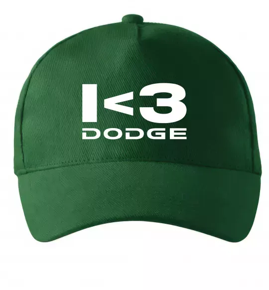 Кепка I <3 Dodge Темно-зеленый фото