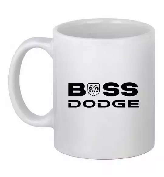 Чашка керамическая Boss Dodge Белый фото