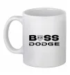 Чашка керамическая Boss Dodge Белый фото