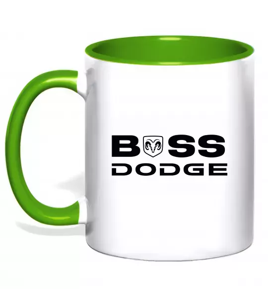 Чашка с цветной ручкой Boss Dodge Зеленый фото