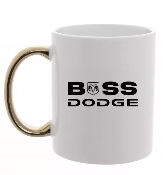 Чашка с цветной ручкой Boss Dodge Золото фото