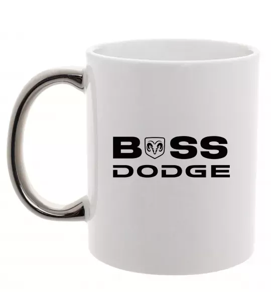Чашка с цветной ручкой Boss Dodge Серебро фото