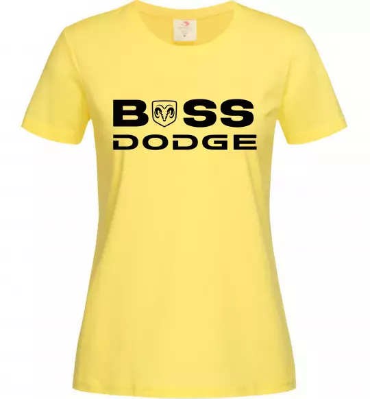 Женская футболка Boss Dodge Лимонный фото