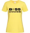 Женская футболка Boss Dodge Лимонный фото