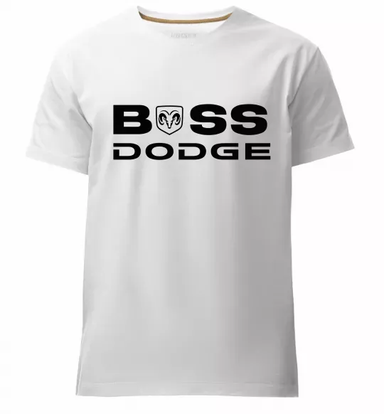 Мужская премиум футболка Boss Dodge Белый фото