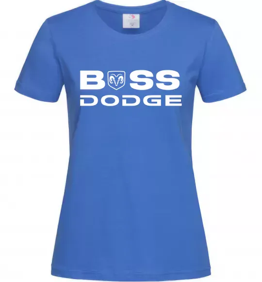 Женская футболка Boss Dodge Ярко-синий фото