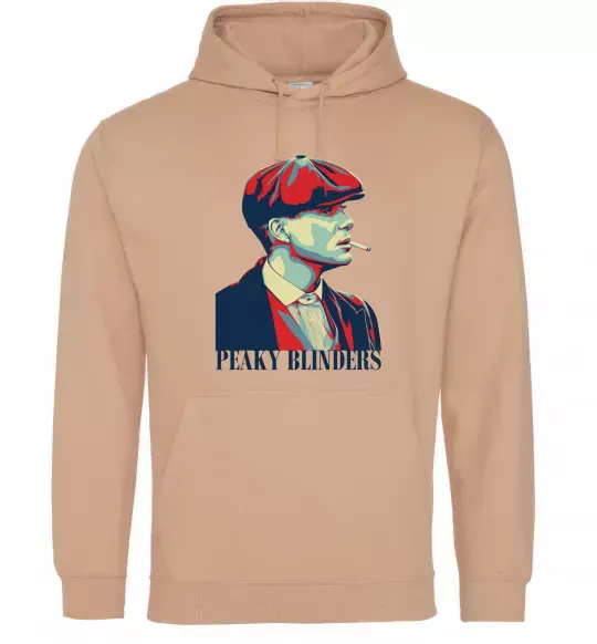 Женская толстовка (худи) Peaky blinders Песочный фото
