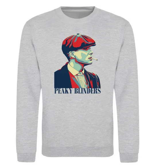 Світшот Peaky blinders Сірий меланж фото