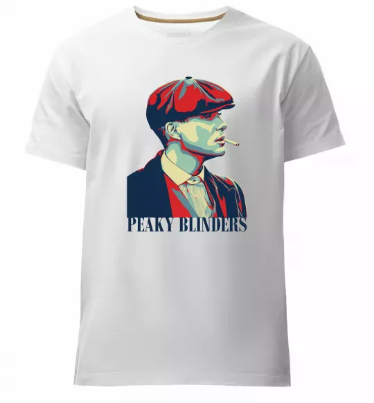 Мужская премиум футболка Peaky blinders Белый фото