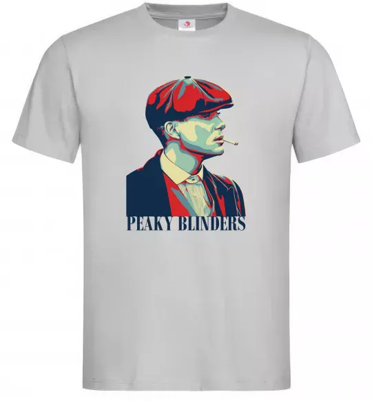 Мужская футболка Peaky blinders Серый фото