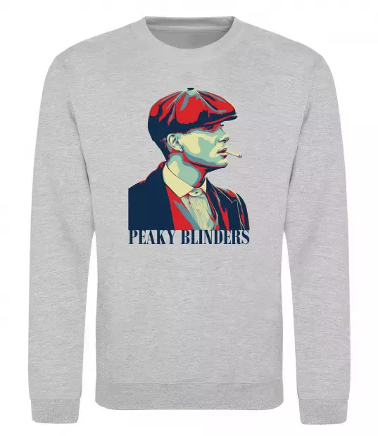 Свитшот Peaky blinders Серый меланж фото