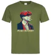 Мужская футболка Peaky blinders Оливковый фото