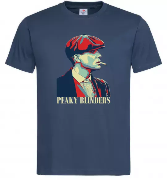 Мужская футболка Peaky blinders Темно-синий фото