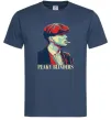 Мужская футболка Peaky blinders Темно-синий фото