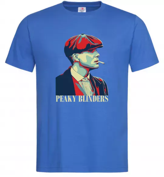 Мужская футболка Peaky blinders Ярко-синий фото