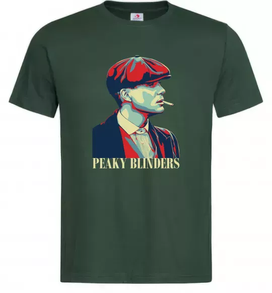 Мужская футболка Peaky blinders Темно-зеленый фото