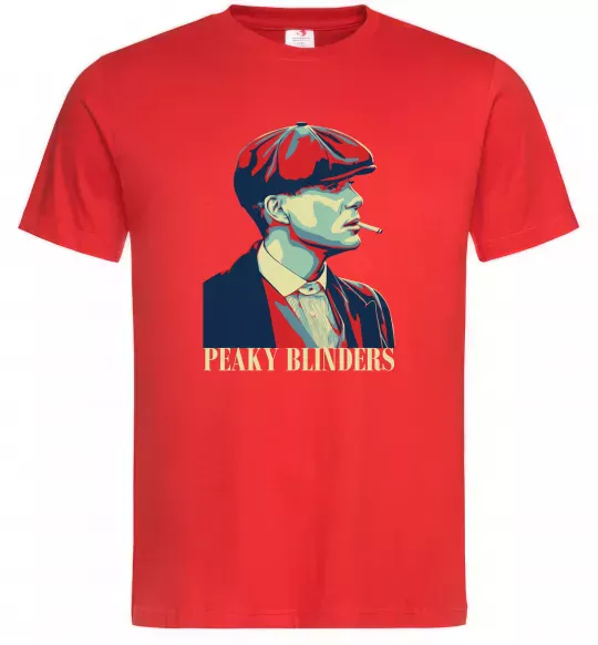Мужская футболка Peaky blinders Красный фото