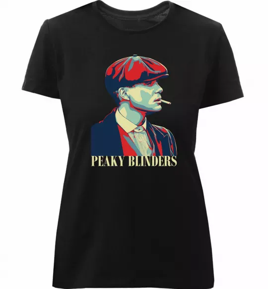 Жіноча преміум футболка Peaky blinders Чорний фото