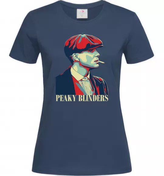 Жіноча футболка Peaky blinders Темно-синій фото