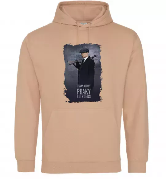 Мужская толстовка (худи) Cillian Murphy in Peaky Blinders Песочный фото