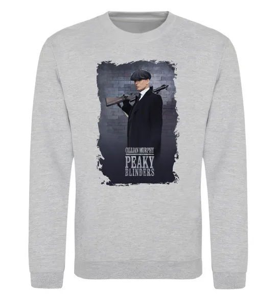 Світшот Cillian Murphy in Peaky Blinders Сірий меланж фото