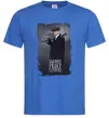 Мужская футболка Cillian Murphy in Peaky Blinders Ярко-синий Мужская футболка Cillian Murphy in Peaky Blinders Ярко-синий фото