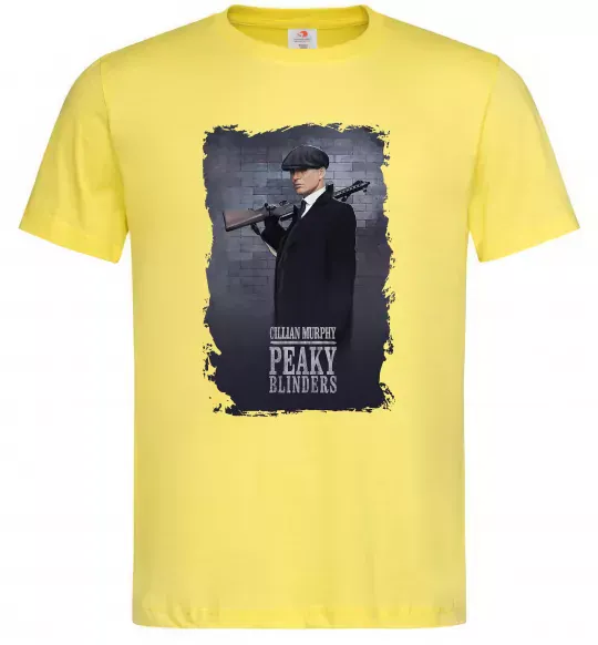 Мужская футболка Cillian Murphy in Peaky Blinders Лимонный фото