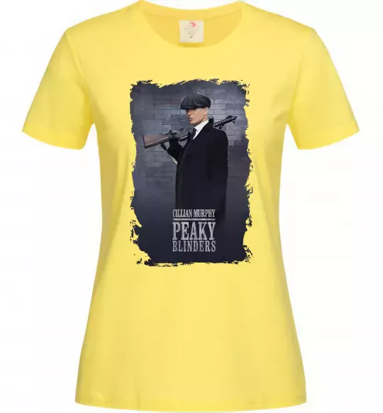 Женская футболка Cillian Murphy in Peaky Blinders Лимонный фото