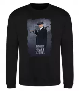 Свитшот Гострі картузи трафарет Серый меланж фото