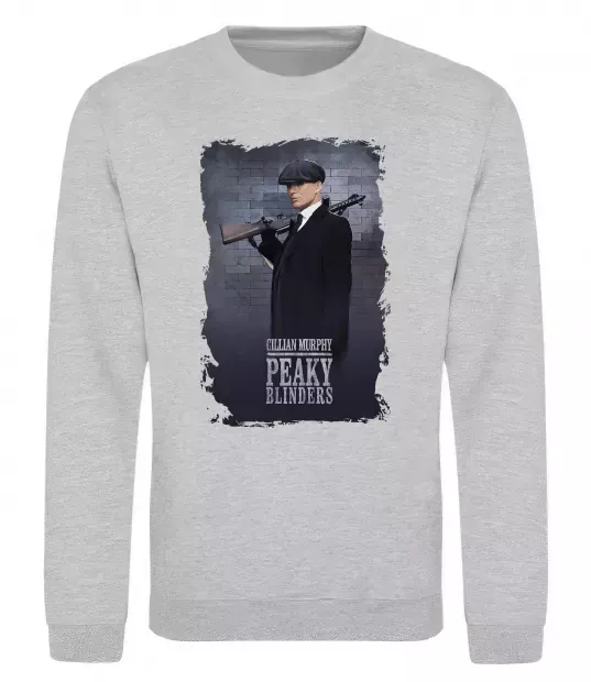 Світшот Cillian Murphy in Peaky Blinders Сірий меланж фото